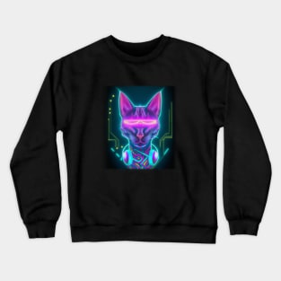 Cyberpunk Kitty Crewneck Sweatshirt